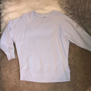 Aerie oversized light blue crewneck